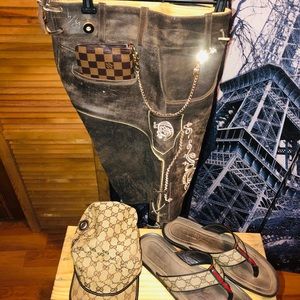 Mid Evil Custom Leather Shorts